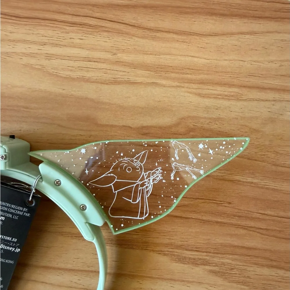 Star Wars The Mandalorian's Grogu Yoda Light-Up Minnie Ears NWT Disney Parks - Picture 9 of 9